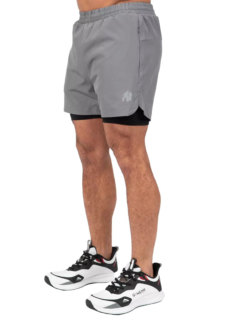  Ladda bild till gallerivisaren, Gorilla Wear Cortez 2-In-1 Shorts, anthracite

