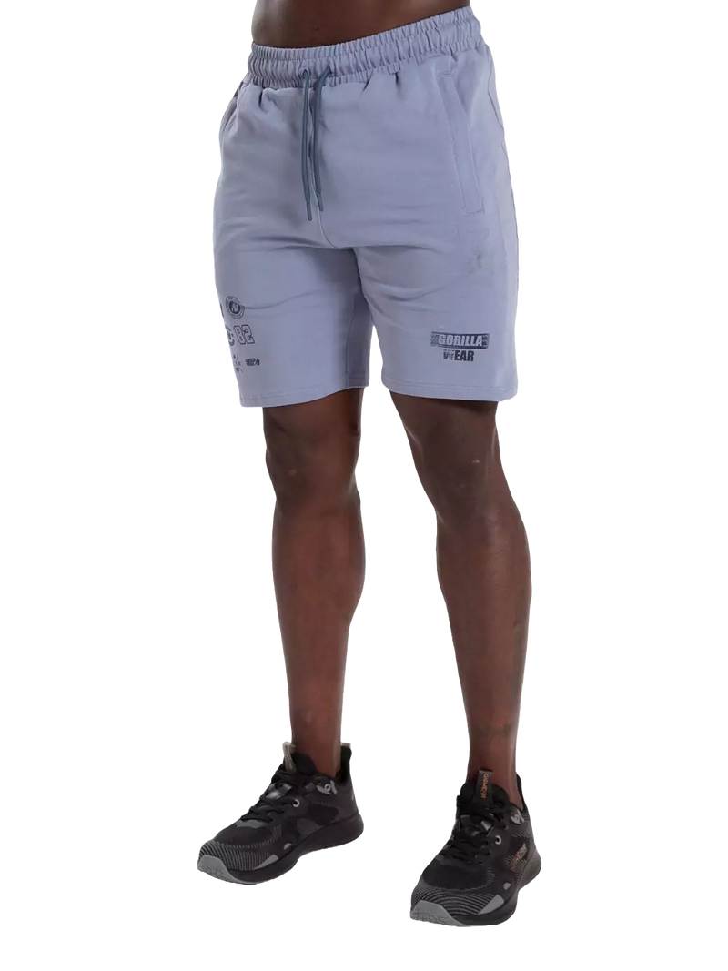  Ladda bild till gallerivisaren, Gorilla Wear Lopez Shorts, stonewash blue

