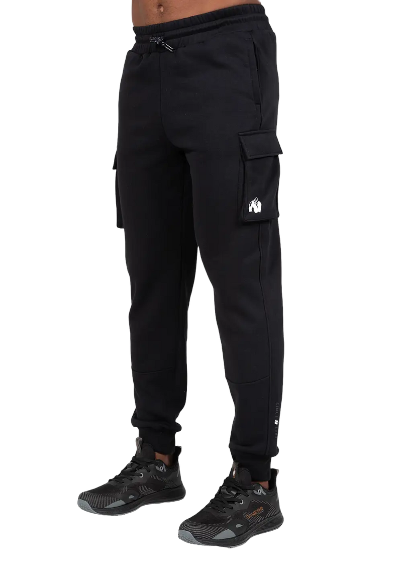  Ladda bild till gallerivisaren, Gorilla Wear Hudson Cargo Sweatpants, black
