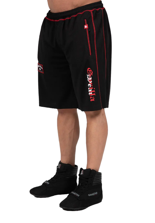 Gorilla Wear Marlow Mesh Shorts, black/red