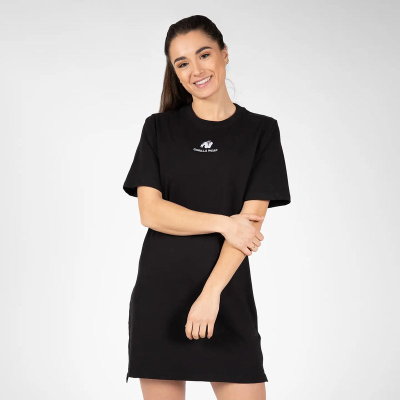  Ladda bild till gallerivisaren, Gorilla Wear Neenah T-Shirt Dress, black

