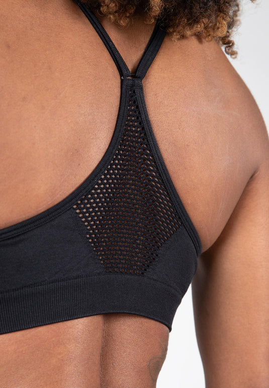Gorilla Wear Quincy Seamless Sports Bra, black