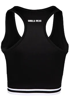  Ladda bild till gallerivisaren, Gorilla Wear Mesa Zip Front Crop Top, black

