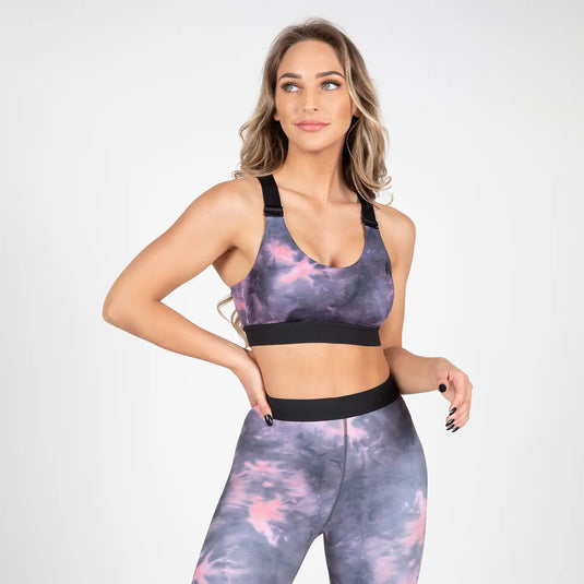 Gorilla Wear Colby Sports Bra, grey/pink
