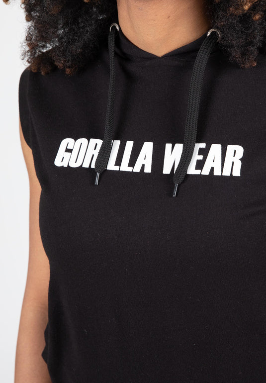 Gorilla Wear Virginia Sleeveless Hoodie, black