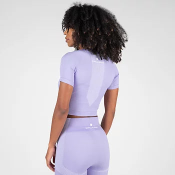 Gorilla Wear Selah Seamless Crop Top, lilac