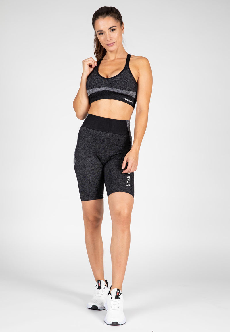  Ladda bild till gallerivisaren, Gorilla Wear Selah Seamless Sports Bra, black
