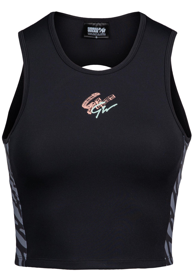  Ladda bild till gallerivisaren, Gorilla Wear Zion Crop Top, black
