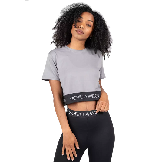Gorilla Wear Colby Cropped T-Shirt, grey