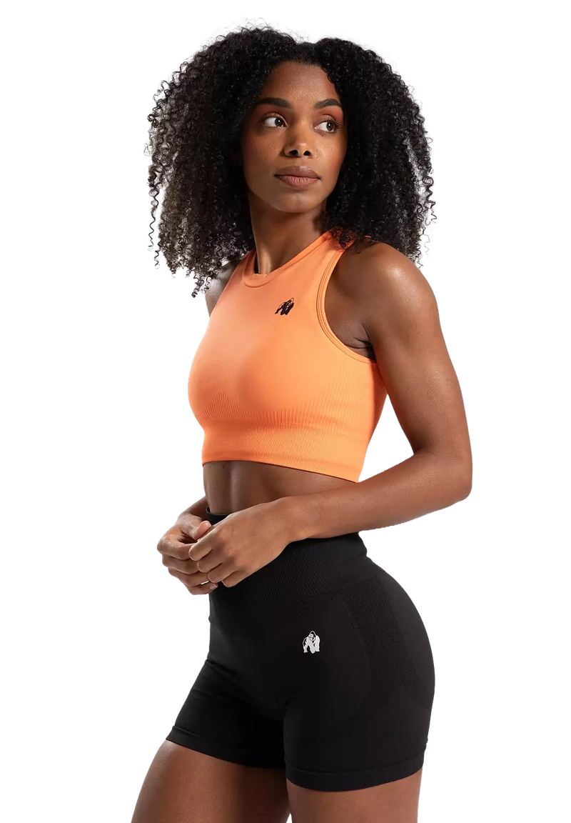  Ladda bild till gallerivisaren, Gorilla Wear Olivia Seamless Crop Top, peach
