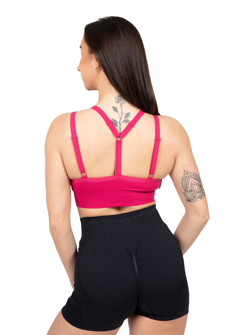  Ladda bild till gallerivisaren, Gorilla Wear Whitney Seamless Sports Bra, pink
