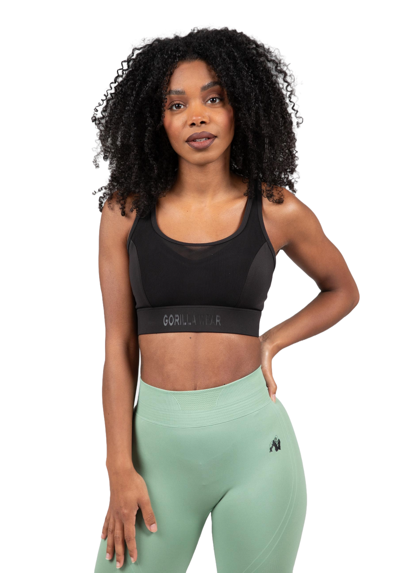  Ladda bild till gallerivisaren, Gorilla Wear Riley High Support Sports Bra, black
