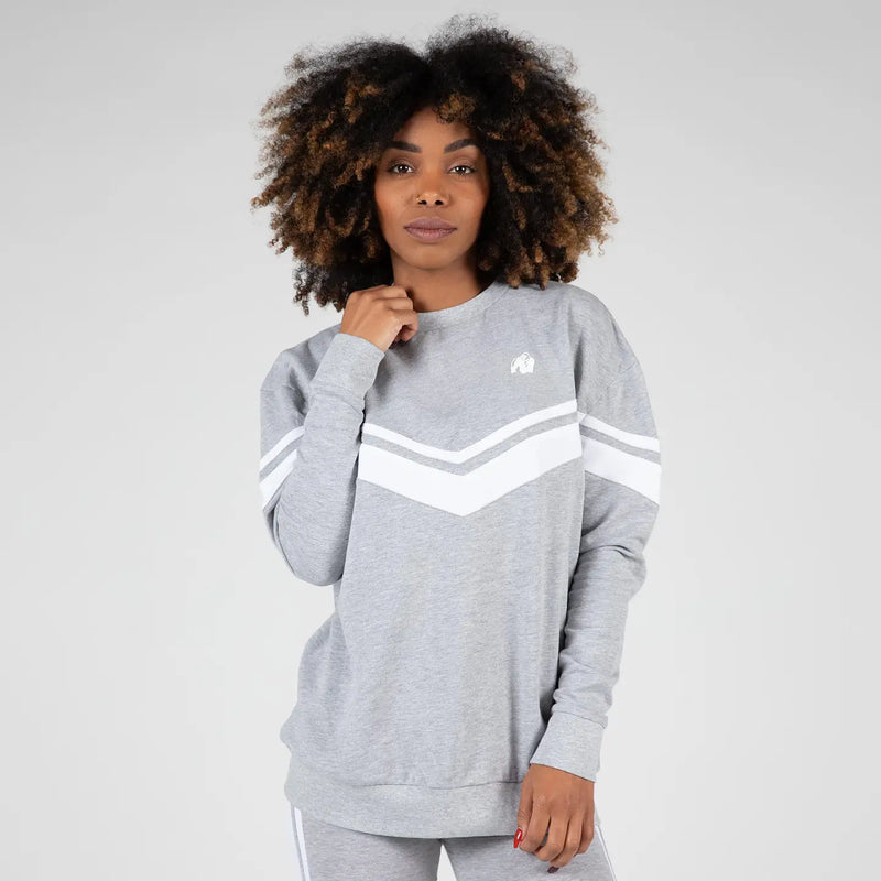  Ladda bild till gallerivisaren, Gorilla Wear Hailey Oversized Sweatshirt, grey melange
