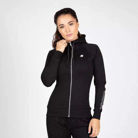 Gorilla Wear Marion Zipped Hoodie, black