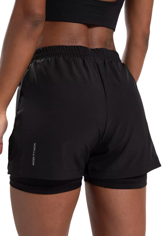 Gorilla Wear Katy 2-In-1 Shorts, black