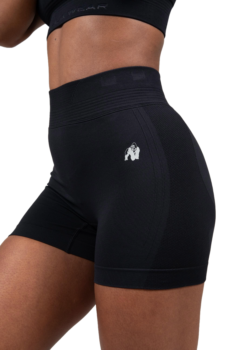  Ladda bild till gallerivisaren, Gorilla Wear Whitney Seamless Shorts, black

