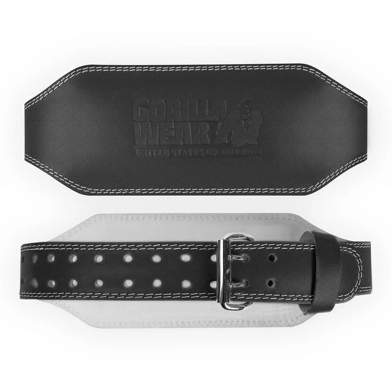  Ladda bild till gallerivisaren, Gorilla Wear 6 Inch Padded Leather Belt, black/black
