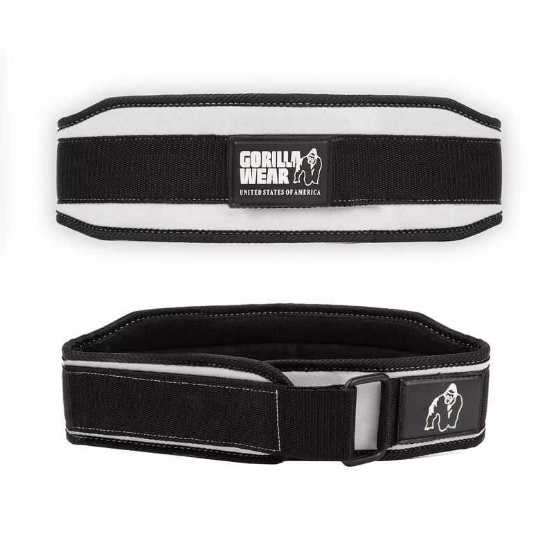  Ladda bild till gallerivisaren, Gorilla Wear 4 Inch Women's Lifting Belt, black/white
