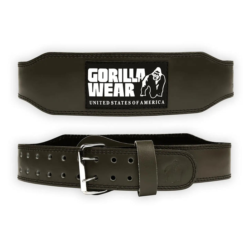  Ladda bild till gallerivisaren, Gorilla Wear 4 Inch Padded Leather Belt, army green
