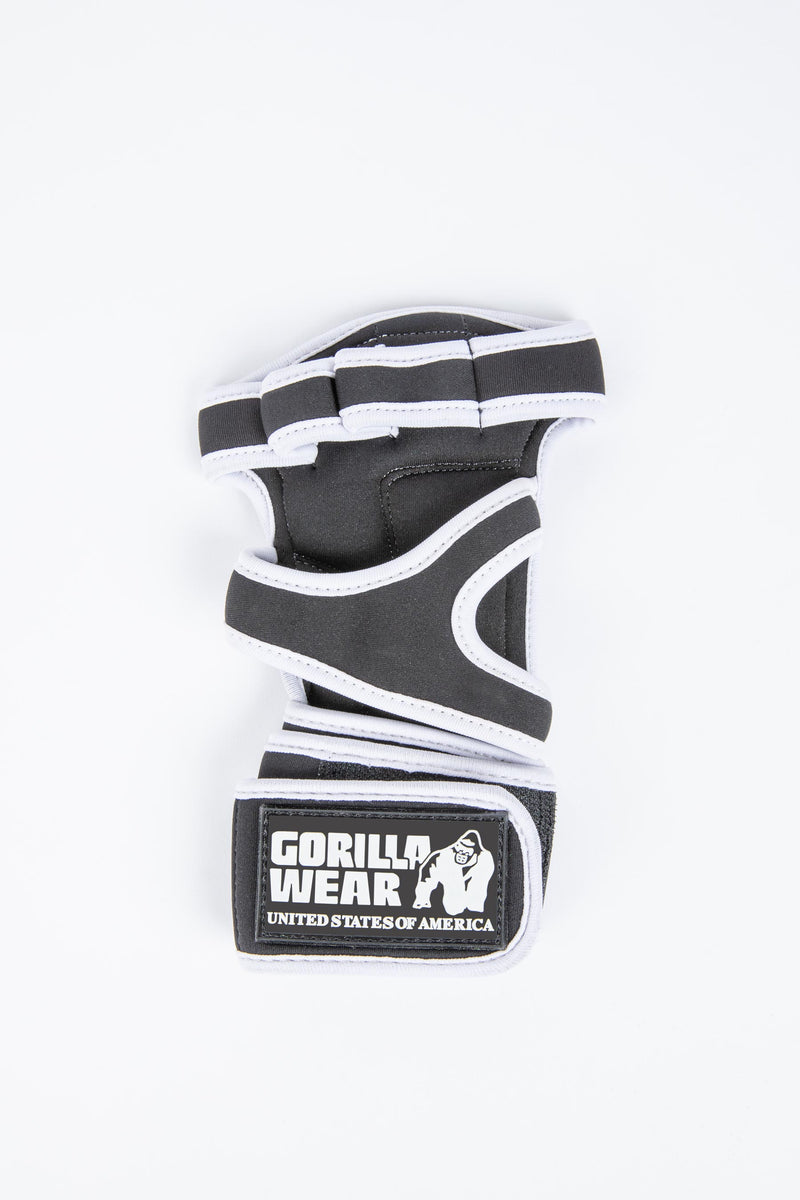  Ladda bild till gallerivisaren, Gorilla Wear Yuma Weightlifting Workout Gloves, black/white
