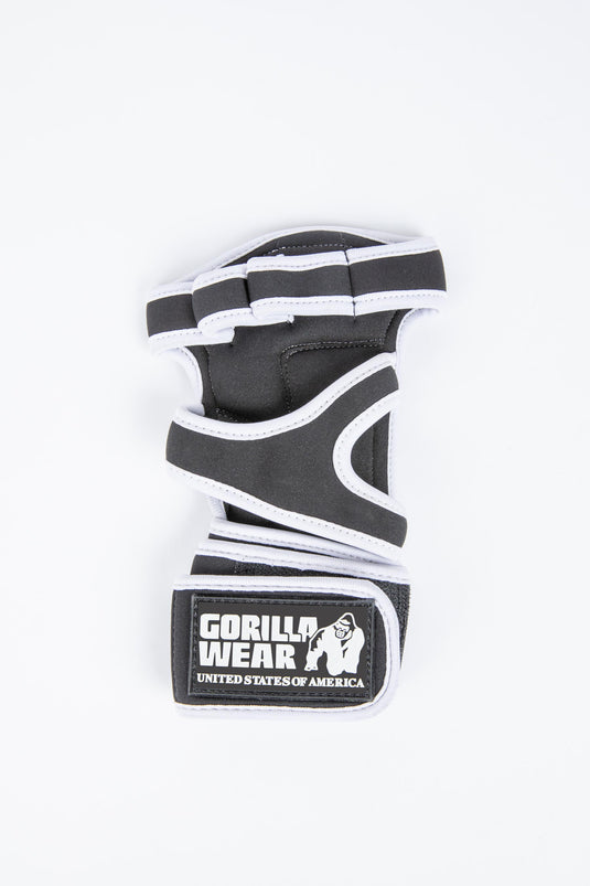 Gorilla Wear Yuma Weightlifting Workout Gloves, black/white