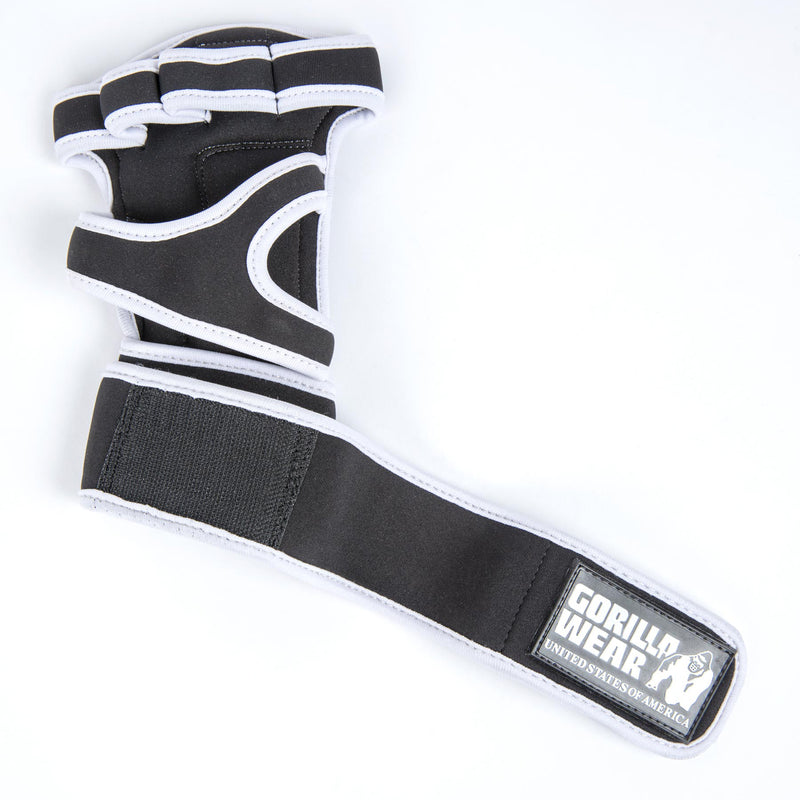  Ladda bild till gallerivisaren, Gorilla Wear Yuma Weightlifting Workout Gloves, black/white
