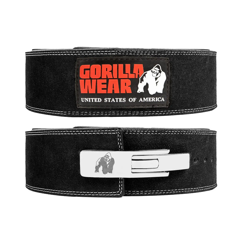  Ladda bild till gallerivisaren, Gorilla Wear 4 Inch Powerlifting Lever Belt, black
