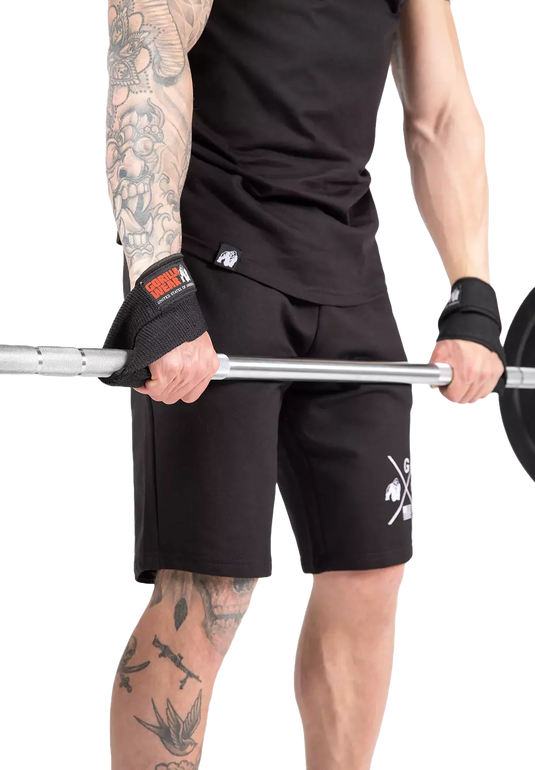 Gorilla Wear Figure 8 Lifting Straps, black