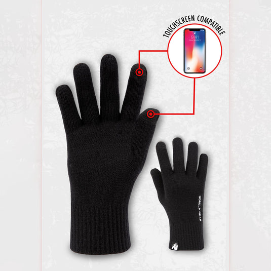 Gorilla Wear Waco Knitted Gloves, black