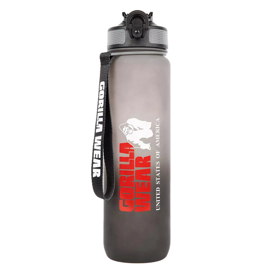 Gorilla Wear Gradient Water Bottle 1000 ml, black/grey