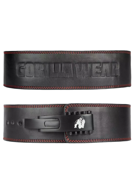 Gorilla Wear 4 Inch Premium Lever Belt, black