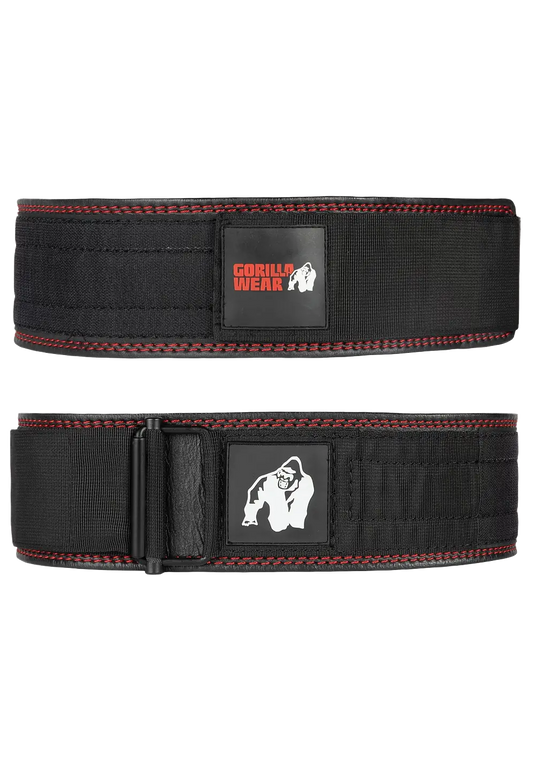 Gorilla Wear 4 Inch Premium Lifting Belt, black