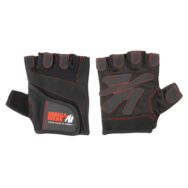  Ladda bild till gallerivisaren, Gorilla Wear Women's Fitness Gloves, black/red
