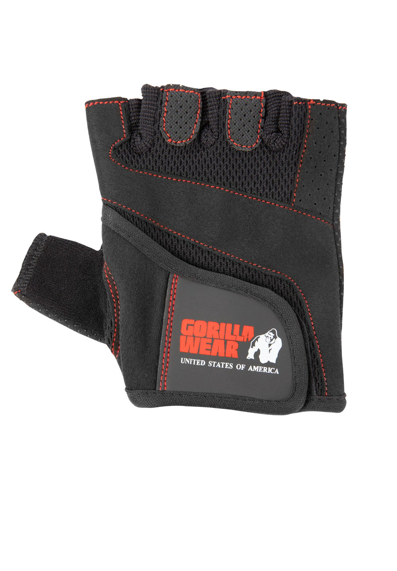  Ladda bild till gallerivisaren, Gorilla Wear Women's Fitness Gloves, black/red

