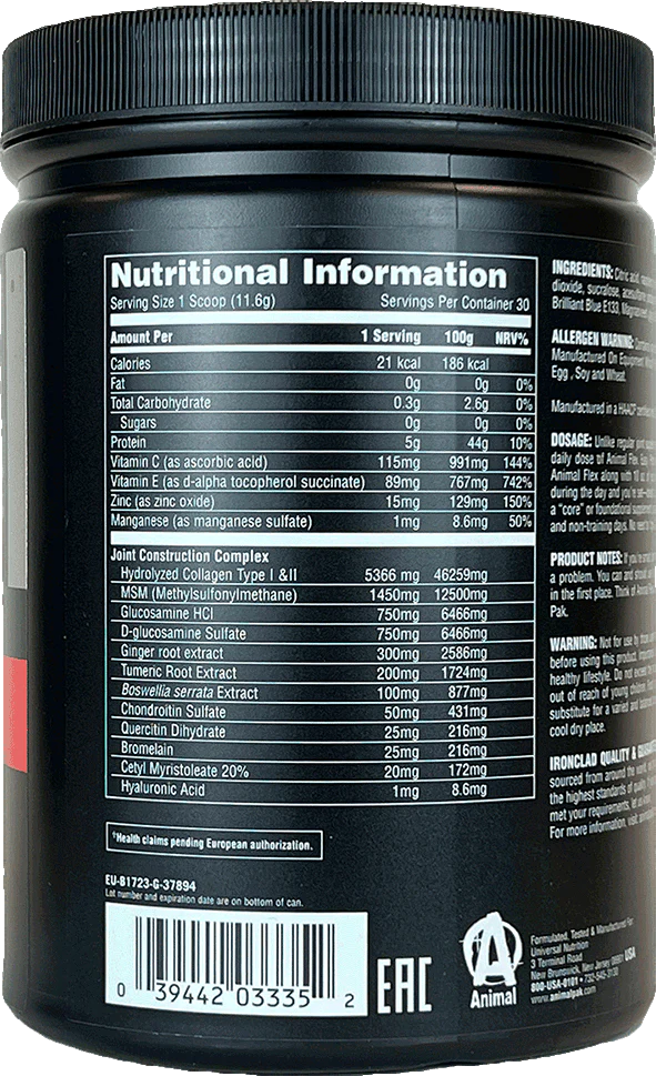  Ladda bild till gallerivisaren, Animal Flex Powder - 30 servings Cherry Berry
