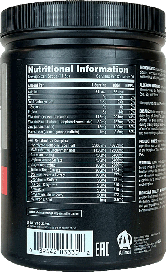 Animal Flex Powder - 30 servings Cherry Berry