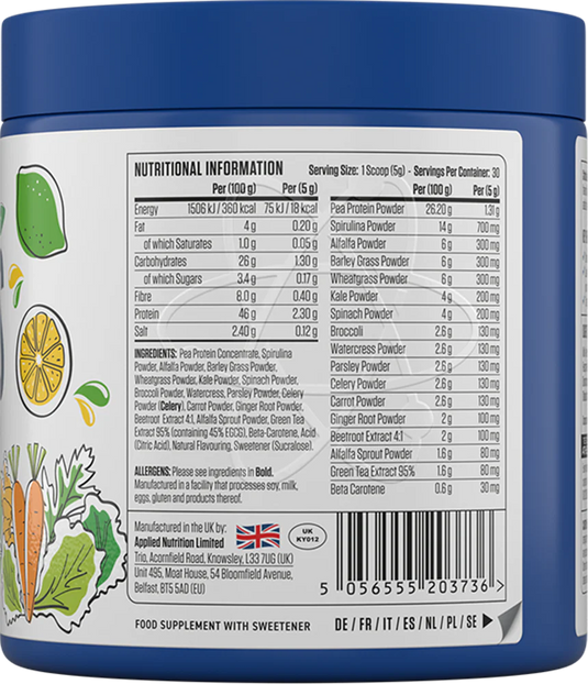 Applied Nutrition Smaksatt Critical Greens - 150 g - Äppelburst