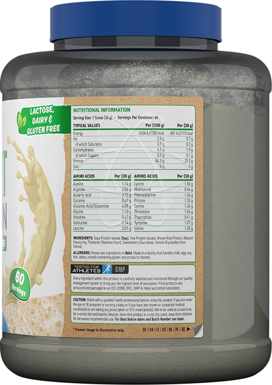 Applied Nutrition Critical Plant Protein - 1800 g - Vanilj