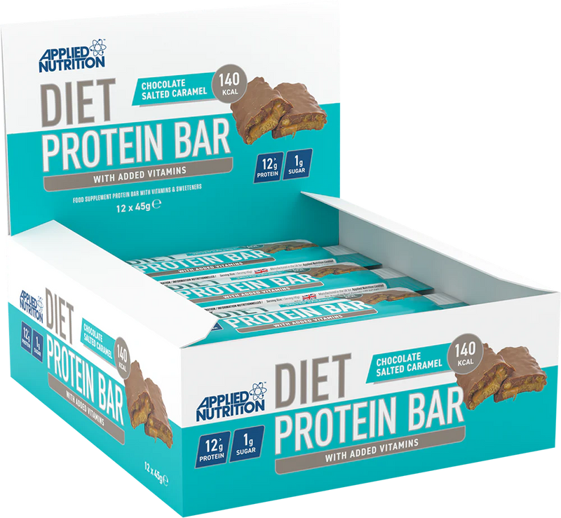  Ladda bild till gallerivisaren, Applied Nutrition Diet Protein Bar - 12 x 45 g - Choklad Salted Caramel
