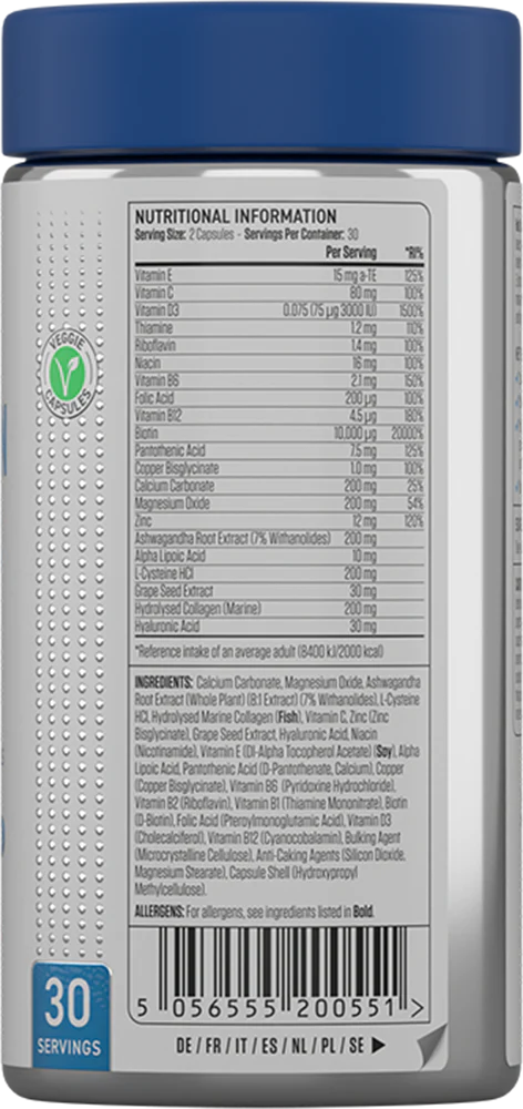 Applied Nutrition Hair, Skin and Nails - 60 kapslar
