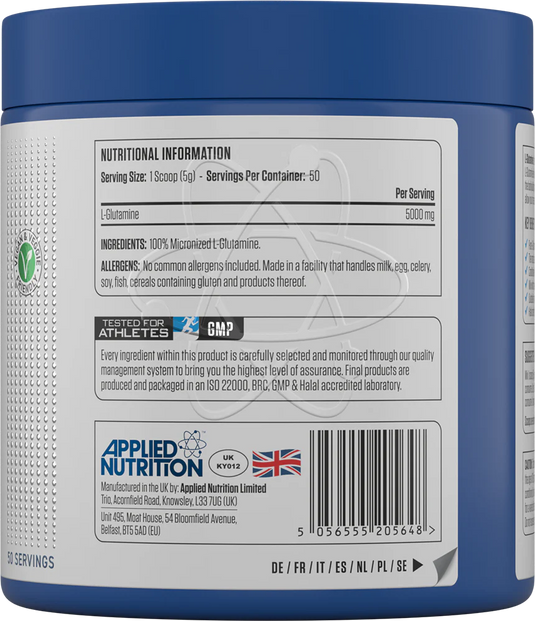 Applied Nutrition L-Glutamine Powder - 250 g