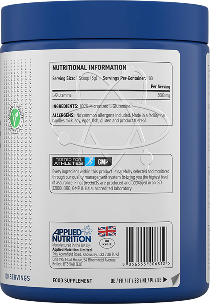  Ladda bild till gallerivisaren, Applied Nutrition L-Glutamine Powder - 500 g
