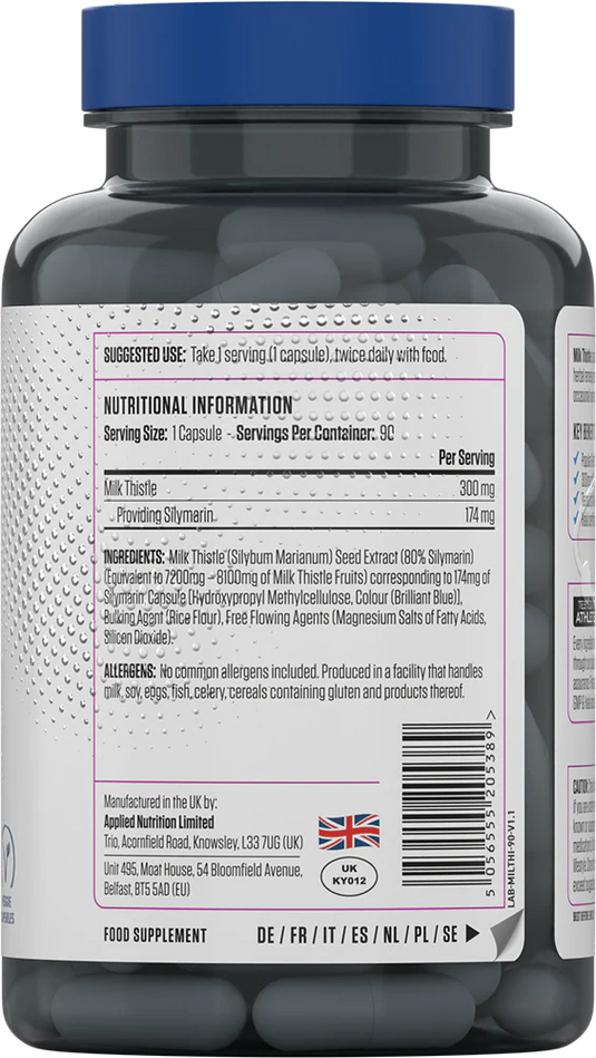 Applied Nutrition Milk Thistle - 90 kapslar