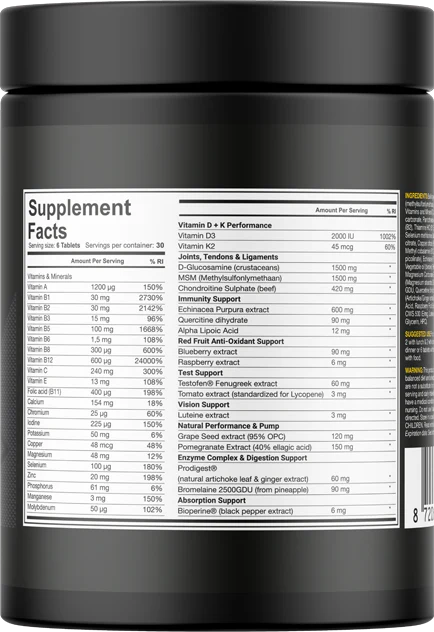 Dedicated Nutrition Alpha Triad - 180 tabs
