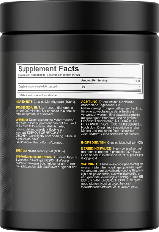 Dedicated Nutrition Premium Mikroniserat Kreatinmonohydrat – 500 g