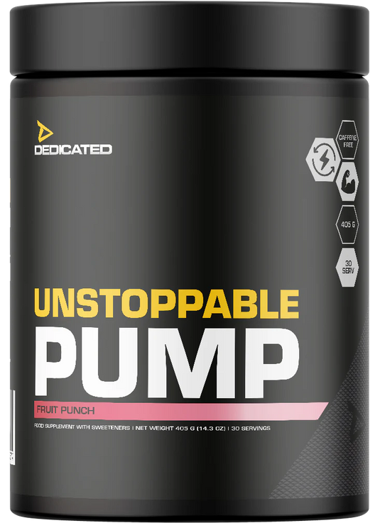 Dedicated Nutrition Unstoppable Pump - 405 g Fruit Punch