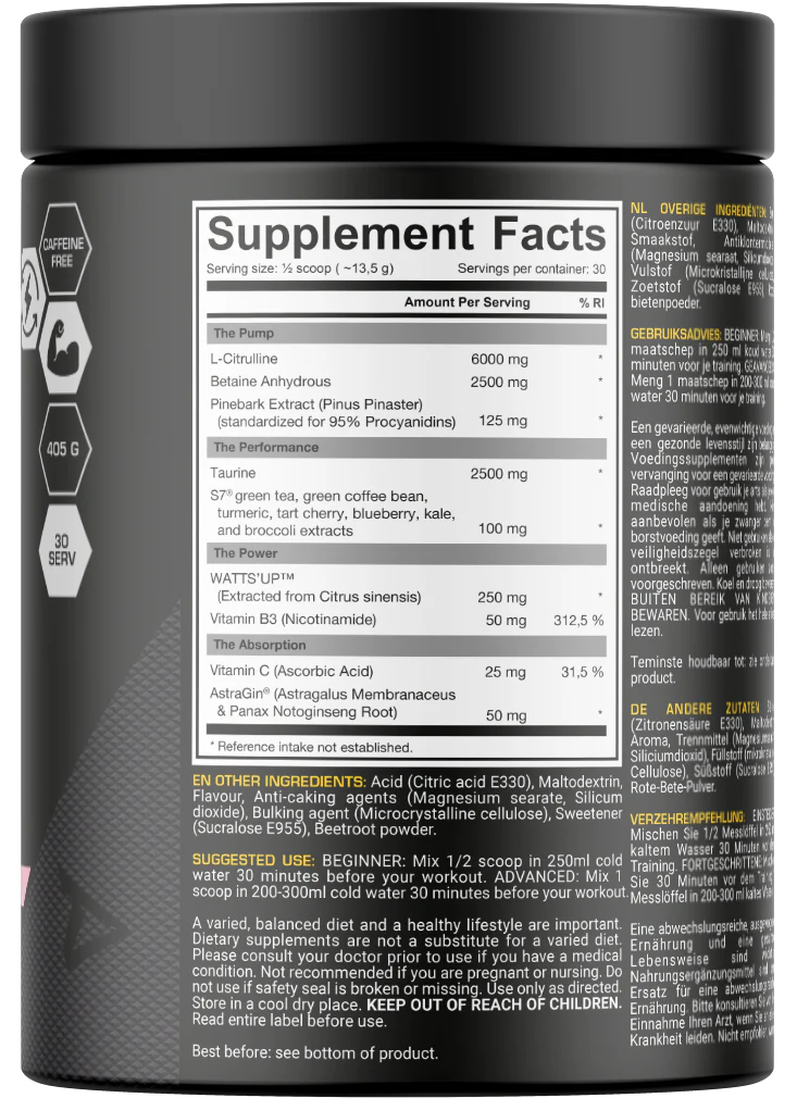  Ladda bild till gallerivisaren, Dedicated Nutrition Unstoppable Pump - 405 g Tropical
