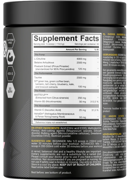 Dedicated Nutrition Unstoppable Pump - 405 g Tropical