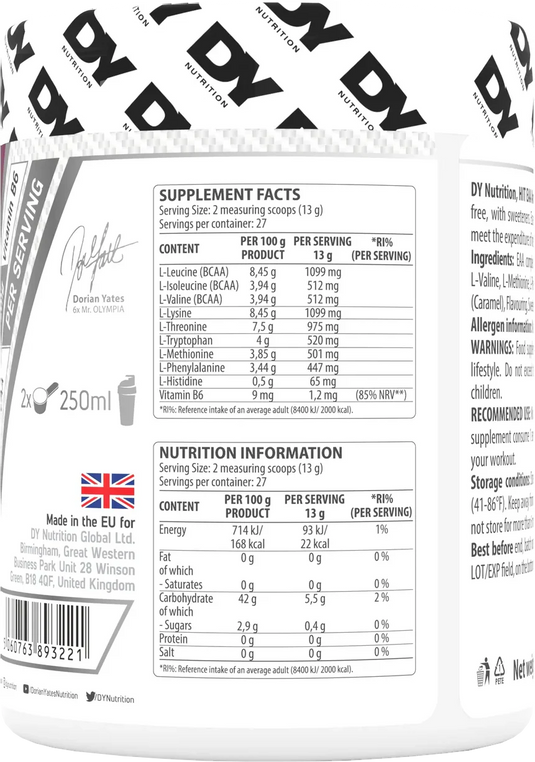 DY Nutrition HIT EAA Amino - 360 g - Cola