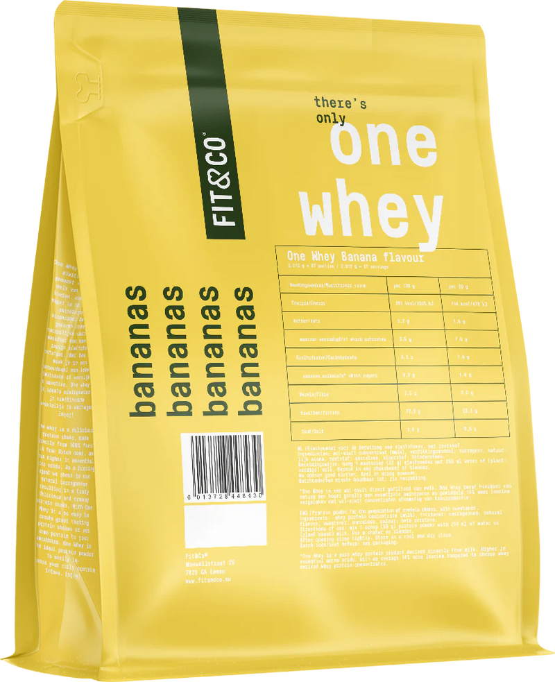  Ladda bild till gallerivisaren, Fit &amp; Co One Whey - 2010 g Bananas

